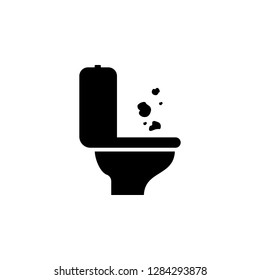 toilet trash icon. Simple glyph vector of universal set icons for UI and UX, website or mobile application