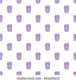 Toilet trash pattern. Cartoon illustration of toilet trash vector pattern for web
