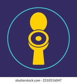 Toilet trendy icon nice abstract vector illustration colorful artwork beautiful design.eps