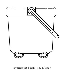 toilet trolley with wheels