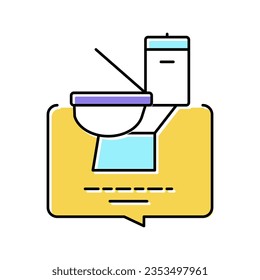 toilet use homecare service color icon vector. toilet use homecare service sign. isolated symbol illustration
