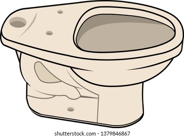Toilet Vase Vector