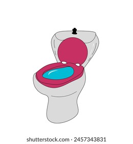 Toilet vector design with white background