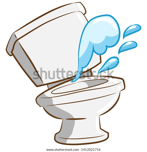 Toilet Vector Graphic Clipart Design Stock Vector (royalty Free) 1412021756