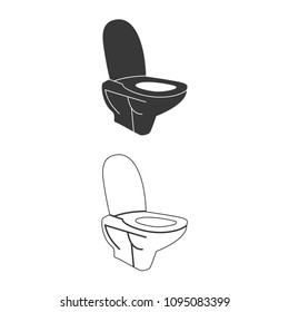 Toilet vector  icon.