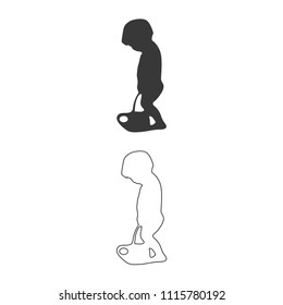 Toilet vector  icon.