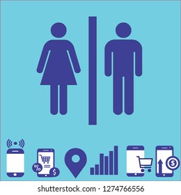toilet vector icon