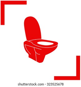 Toilet vector icon.