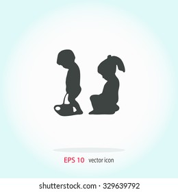 Toilet vector icon.