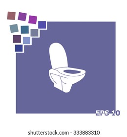 Toilet vector icon.