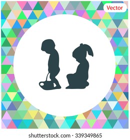 Toilet vector icon.