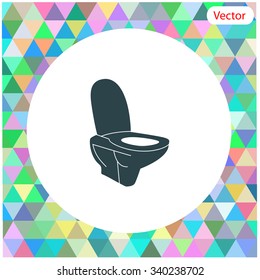 Toilet vector icon.