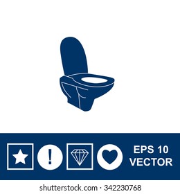 Toilet vector icon.