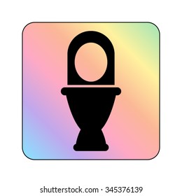 Toilet - vector icon
