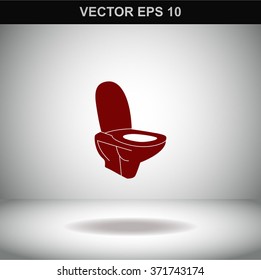 Toilet vector icon.