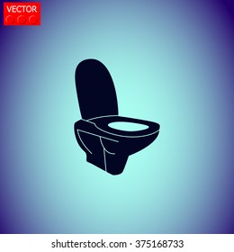 Toilet vector icon.