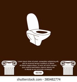 Toilet vector icon.