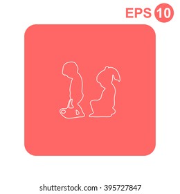 Toilet vector icon.