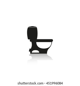 Toilet. Vector icon.
