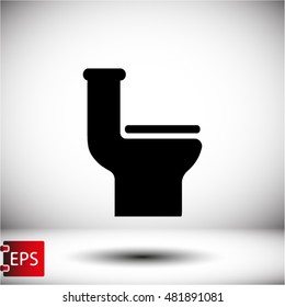 toilet vector icon