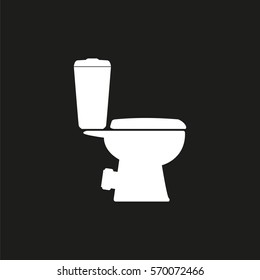 Toilet. Vector icon.