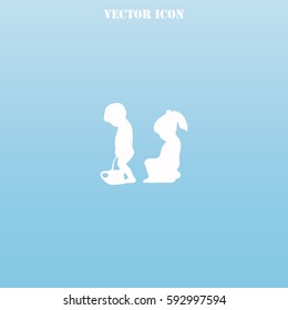 Toilet vector  icon.