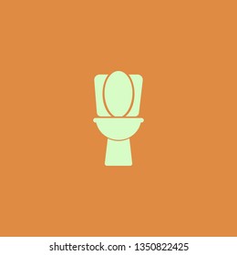 toilet vector icon. flat design