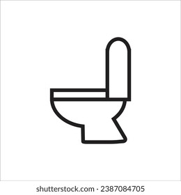 toilet vector icon line new