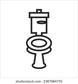 toilet vector icon line new