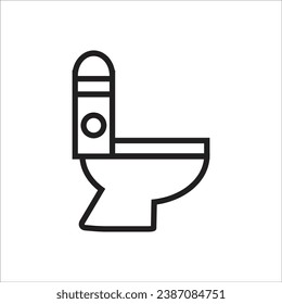 toilet vector icon line new