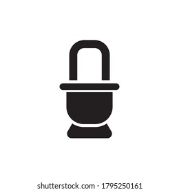 diseño del icono del vector del inodoro