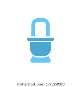 toilet vector icon logo design