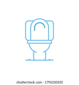 toilet vector icon logo design