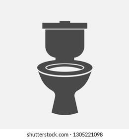 Toilet vector icon pan flashing toilet