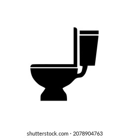 Toilet vector icon simple design perfect for all project high quality black style vector icons