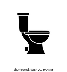 Toilet vector icon simple design perfect for all project high quality black style vector icons