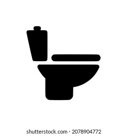 Toilet vector icon simple design perfect for all project high quality black style vector icons