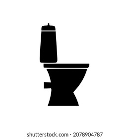 Toilet vector icon simple design perfect for all project high quality black style vector icons