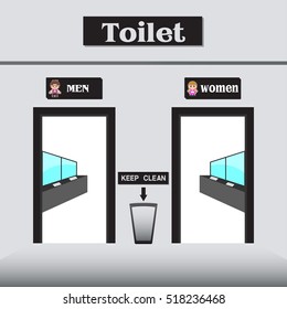Toilet - vector illustration