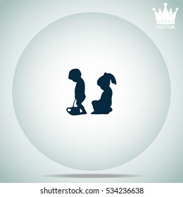 Toilet  vector illustration.