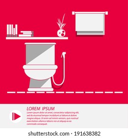 Toilet Vector illustrator