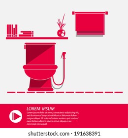 Toilet Vector illustrator