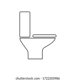 Toilettenvektor - Vektorsymbol