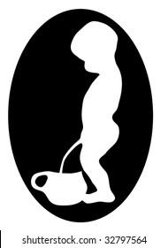 Toilet vector sign