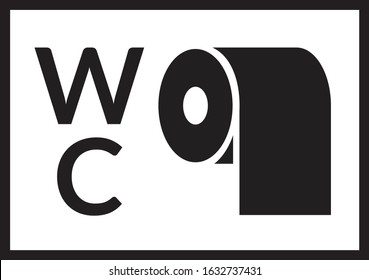 Toilet Washroom Sign Sticker Men And Women Bathroom Sign Unisex Bathroom Sign White