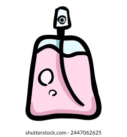 Toilet Water Vial - Single Isolated Doodle Icon