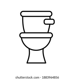 Toilet WC Bathroom line icon