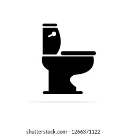 toilet wc Icon. Vector concept illustration for design.