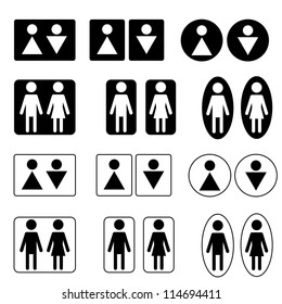 Toilet or wc sign vector