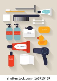 toiletries/ beauty vector/illustration